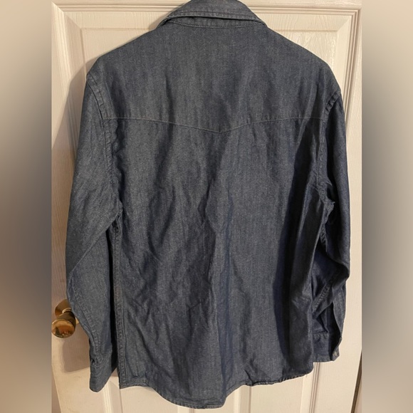 Pendleton Gambler pearls snap buttons western denim shirt men’s size medium - Picture 3 of 8
